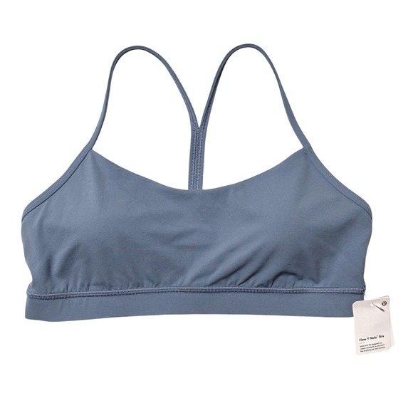 Lululemon Other - Lululemon Blue Flow Y Nulu Bra 12 Yoga Racerback Activewear Sports Bra - New
